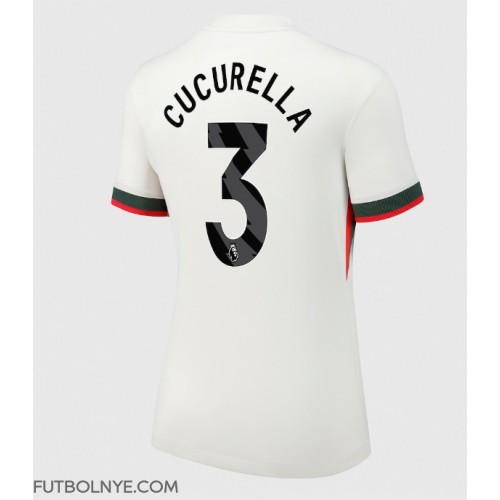 Camiseta Chelsea Marc Cucurella #3 Visitante Equipación para mujer 2025-26 manga corta Camiseta Chelsea Marc Cucurella #3 Visitante Equipación para mujer 2025-26 manga corta